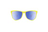 NYLAARN Bio-Yellow “Mud Flaps” Blend Sunglasses - Auto-Darkening Rosé-to-Gray + Blue Mirror