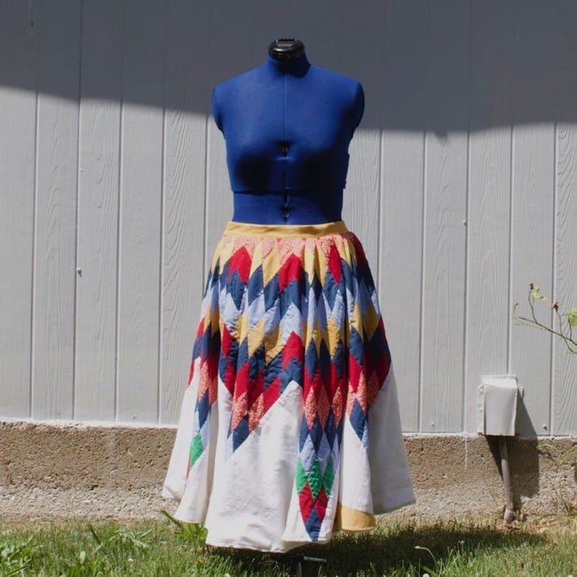 Lone Star Adjustable Quilt Skirt, 36”-39”