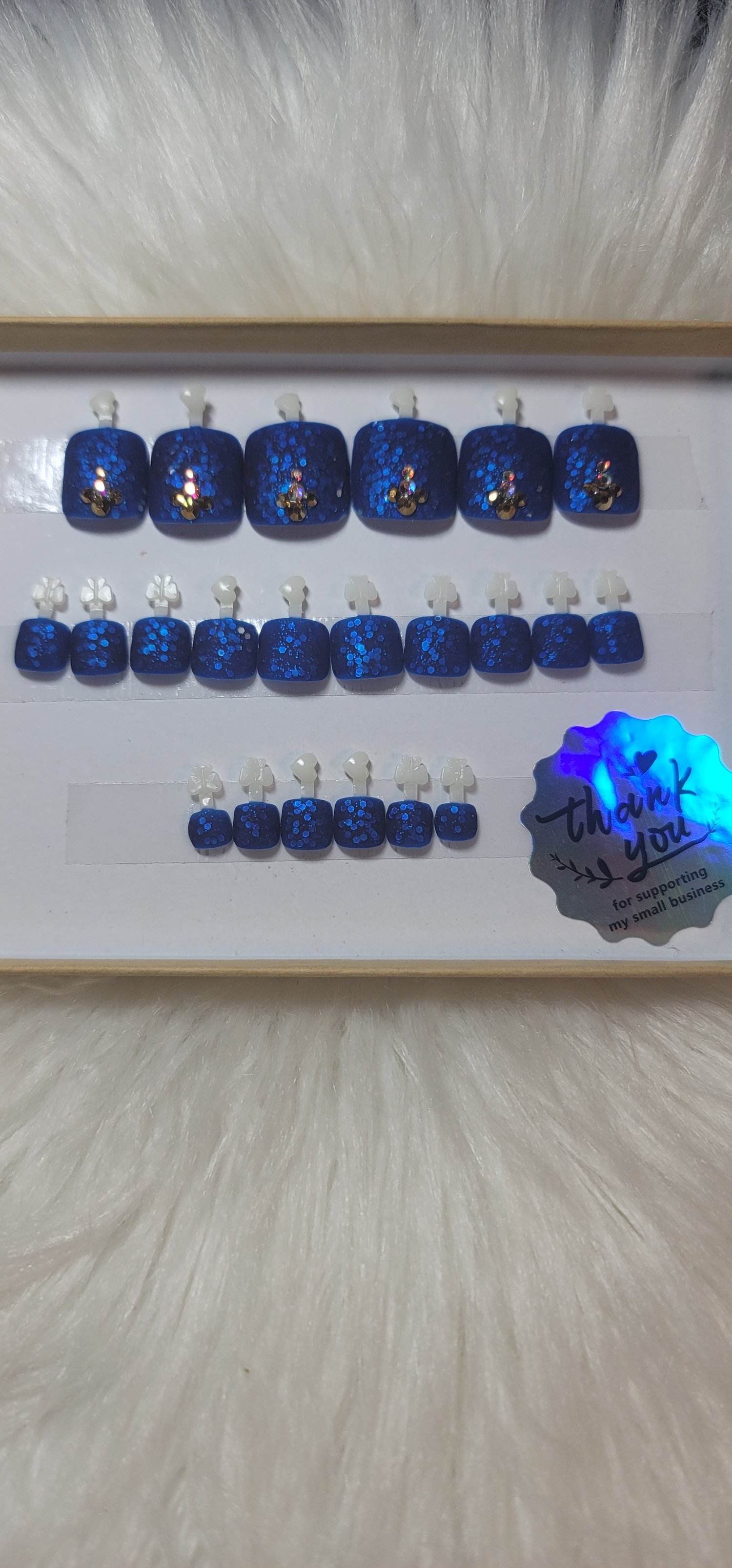 Image of Matte Blue and Gold set