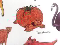 Image 4 of Vegetable and Fruit Animals | Mini-Poster | DIN A3