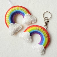 Image 5 of Personalised Rainbow Keyring/Bag Charm or Hanging Decoration