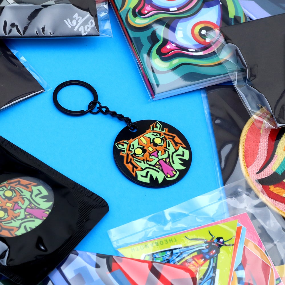 Tiger Face Keychains