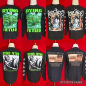 Image of Official Dying Fetus "Eviscerated Offspring" and "Purification Through Violence" Short/Long Shirts