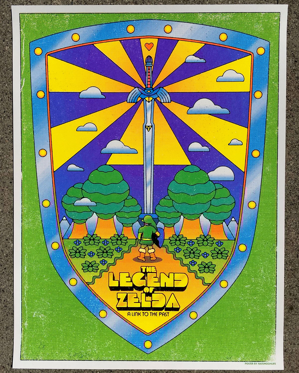 A Link to the Past • 18"x24" blacklight poster