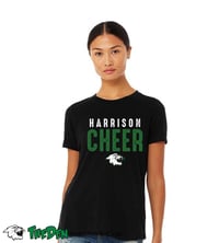 Cheer Women’s Relaxed Fit Triblend Tee - Black