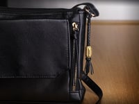 Image 2 of 1-1/2" Loop - Braided Leather Lanyard with Tails