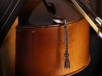 Image 2 of 2" Loop - Braided Leather Lanyard with Tails