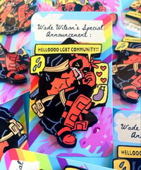 Image 1 of Deadpool’s Very Special Pride Pin 🏳️‍🌈