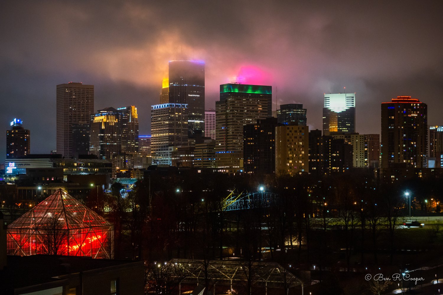 Colorful Clouds Over Minneapolis