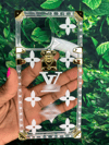 Clear & white phone case