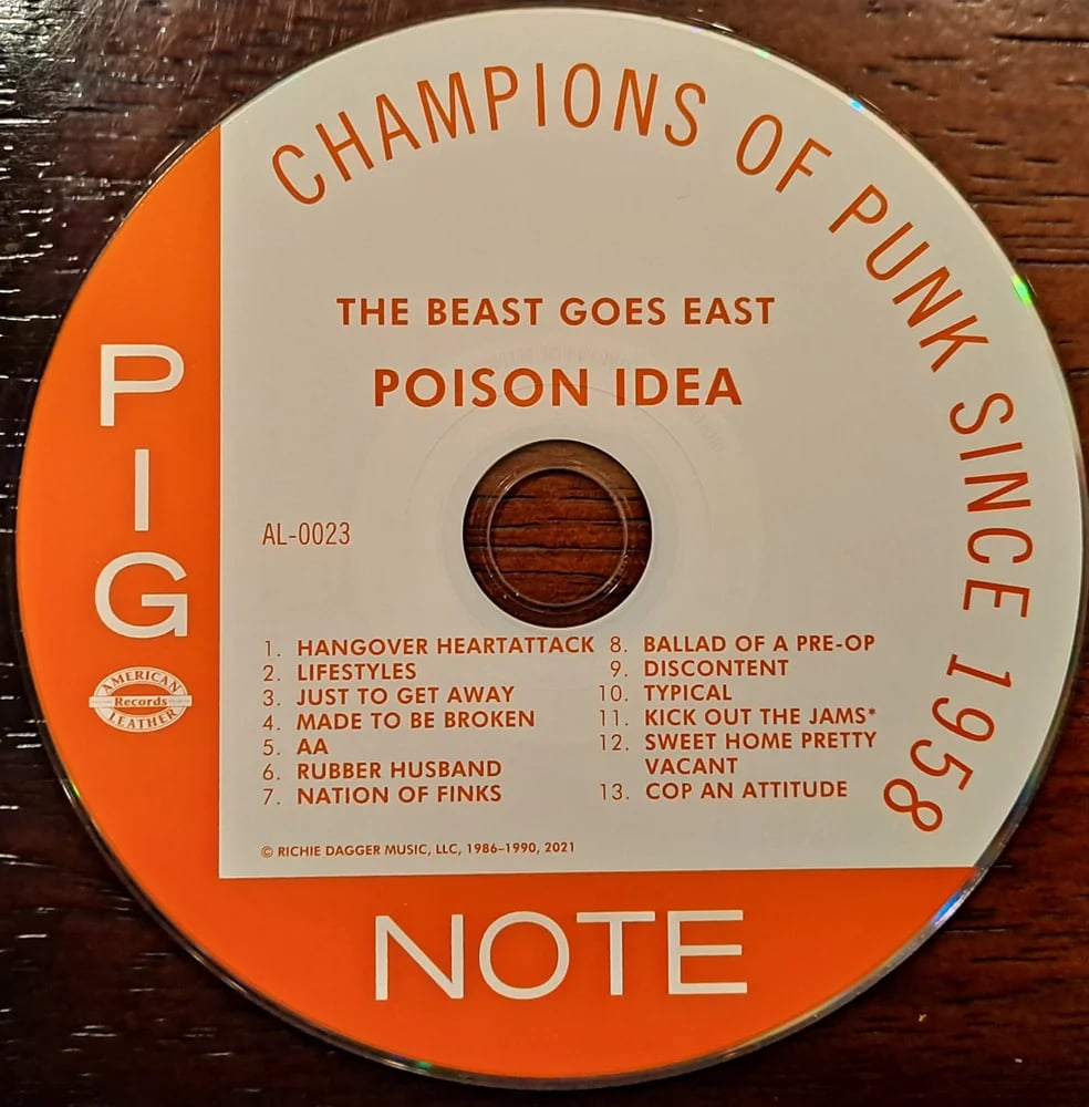 POISON IDEA - "The Beast Goes East" CD