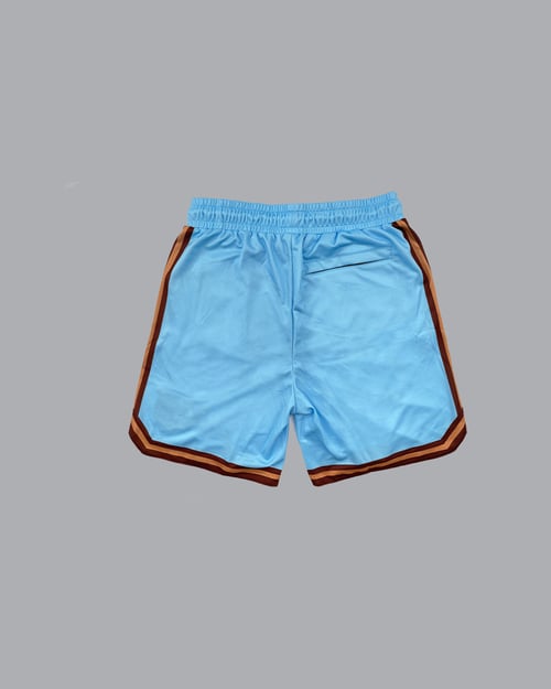 Image of The BLAK Basketball Shorts in Sky Blue