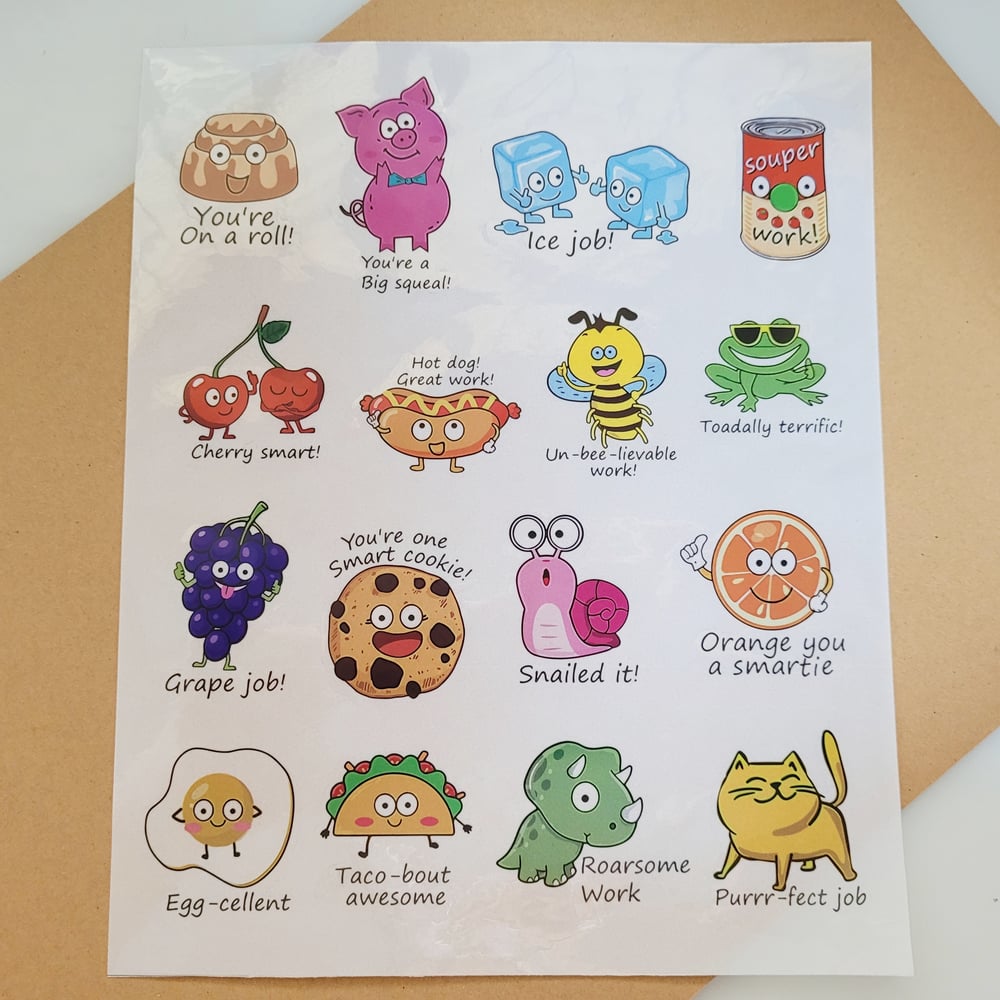 Full of Puns Sticker Sheet