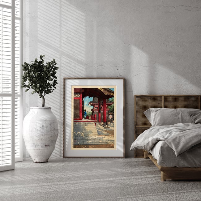 Meguro Fudo Temple | Kawase Hasui | Ukiyo-e | Japanese Woodblock | Fine Art Print