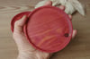 Pine palm plate - red laurel