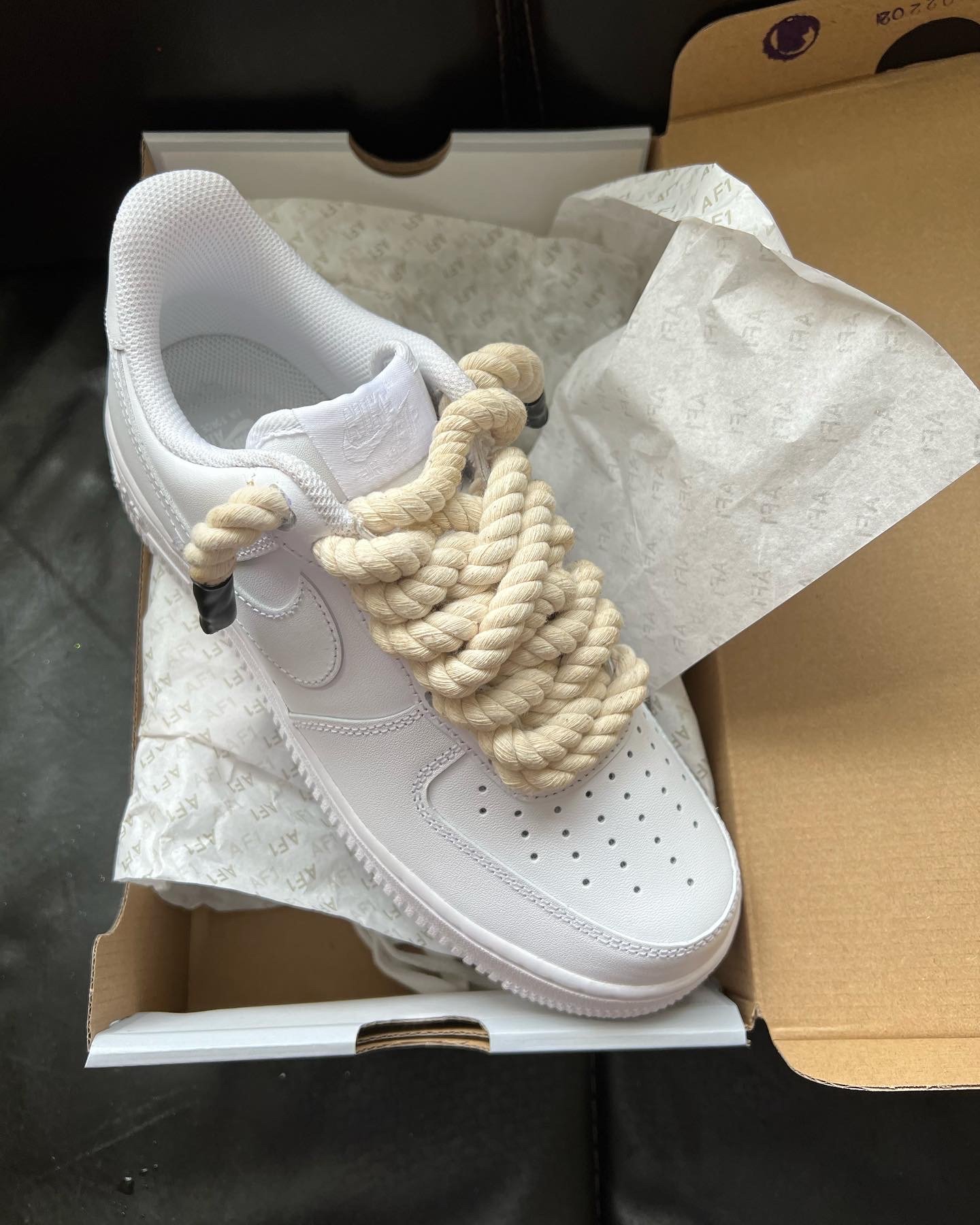 Cream Rope Custom Air Force 1 