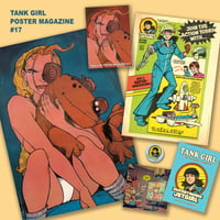Image 1 of Collector's item - TANK GIRL POSTER MAGAZINE #17 - with SUPERTONIC JET GIRL poster & badge