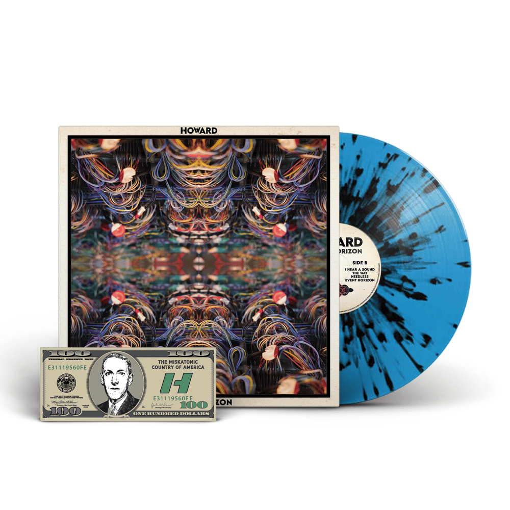  SUPER LIMITED FAN PACK Event Horizon 12' LP Translucent Blue with Black Splatter Vinyl