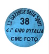 Old official motorbike plate of the 41st Giro d'Italia ðŸ‡®ðŸ‡¹ Ercole Baldini winner in 1958