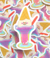 Clown Sundae Sticker