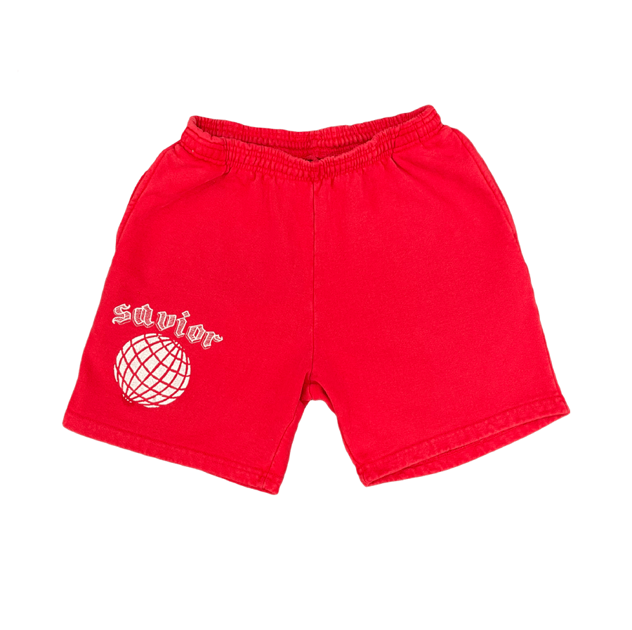 Image of Savior Worldwide Shorts- RED 