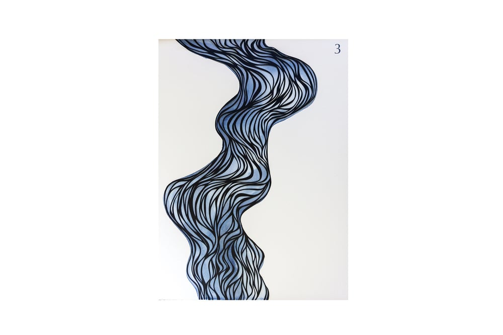 Image of River Thinking Series {Original Papercuts - 22x30"}