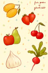 Fresh Produce Sticker Sheet (6 stickers)