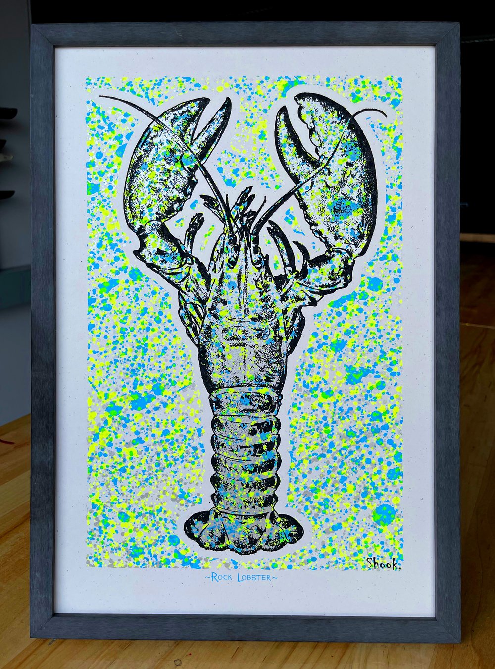 Rock Lobster- Silk Screened Print