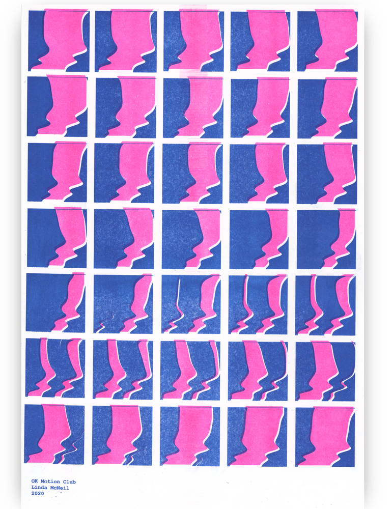 Image of Wavy Animated Riso Poster