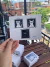 Set of 3 Postcards (Batman, Black Cat and Em Dashes)