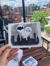 Set of 3 Postcards (Batman, Black Cat and Em Dashes)