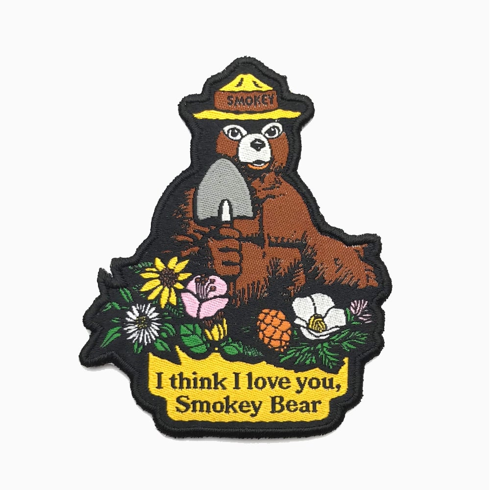 Image of I Love Smokey Bear Iron-On Patch
