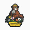 I Love Smokey Bear Iron-On Patch