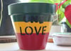 One love - 7" Terracotta Pot