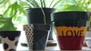 One love - 7" Terracotta Pot