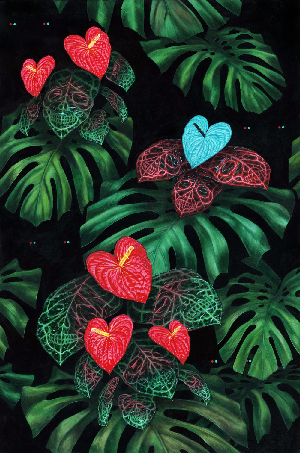"Forbidden Jungle" textiles from Spoonflower