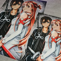 Image 4 of Kirito und Asuna Poster / Print