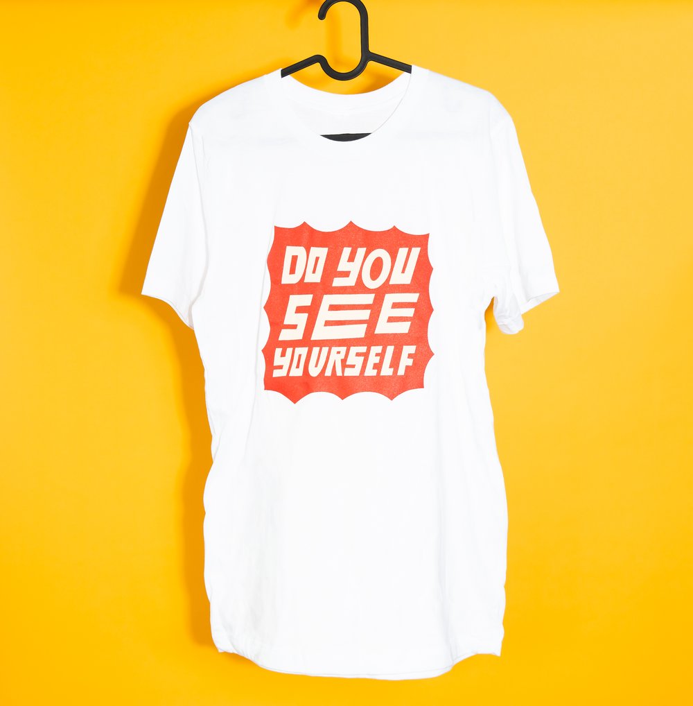 Image of White See Yourself Tee