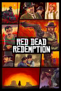 Image 1 of Red Dead Redemption 24x36" Screen Print Artist Proof