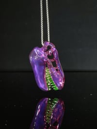 Image 1 of Stargazer and illuminati T-Rex skull pendant 💜 