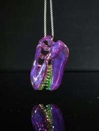 Image 2 of Stargazer and illuminati T-Rex skull pendant 💜 