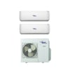 AC BEST LA MULTI-ZONE 18,000 BTU 21 DUO-ZONE HEAT PUMP CONDENSER WITH 12K+12K AIR HANDLER