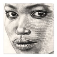 Image 1 of Canva Art Print - "Scarifications Betammaribe"