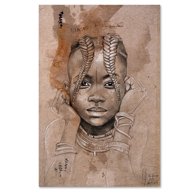 Image of Canva Art Print - "Kamomo à l'école"