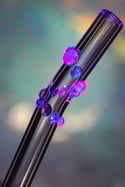 UV Black Light Reactive Glass Straws