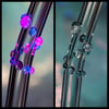 UV Black Light Reactive Glass Straws