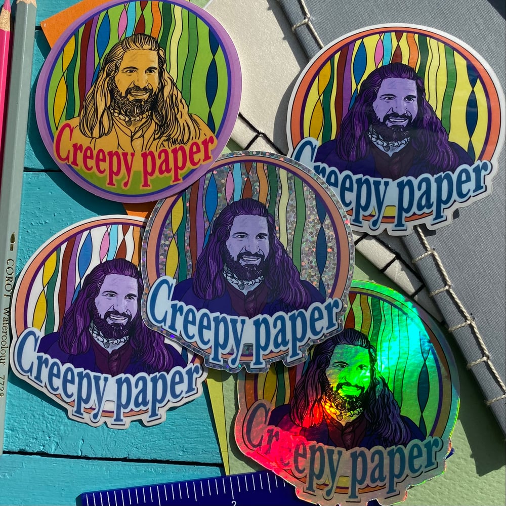 Image of Creepy Paper Sticker