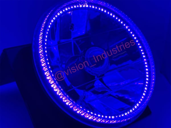 Image of #VISION 7" ROUND UV/PURPLE SUPER BRIGHT HALO (PAIR)