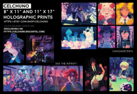 Image 3 of Komahinanami Arcade Night Holo Print