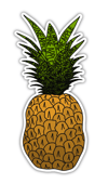 PineApple Sticker (Waterproof)